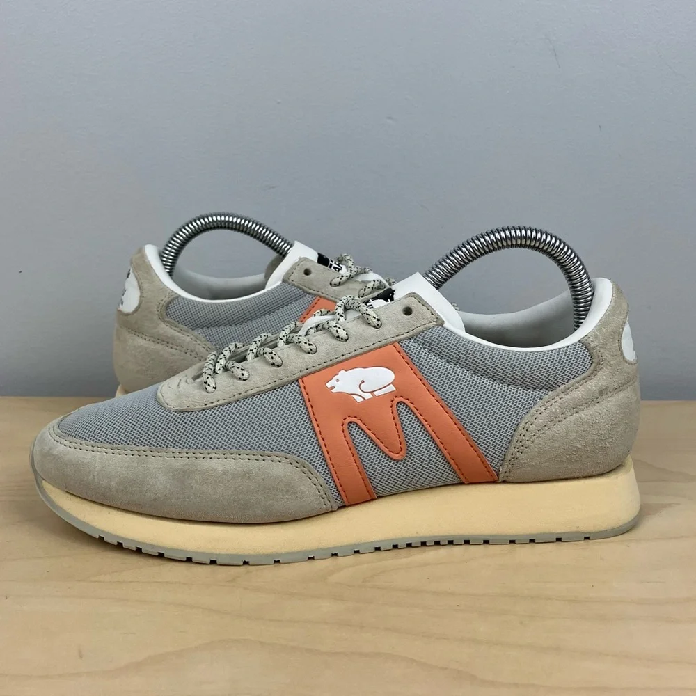 Karhu Men’s Size 7.0 Albatross 82 Low Top Athletic Shoes Beige Gray Retro